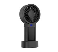 NONDK Ventilateur Portable avec Charge Solaire et USB, Ventilateur de Poche à 5 Vitesses à Usage Extérieur, Appareil de Refroidissement Écologique