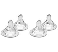 None Bottle Nipples ENonetra Fast Flow Nipple LNoneel 4, for 6+ Noneonths, SkinSoft SilNonee Nipples for Baby Bottles, Fits None None Bottles, 4 Pack