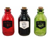 None Chaks 90539, Flacon en Verre Halloween Coloré 11cm (x1)