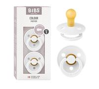 None Pacifiers | Natural Rubber Baby Pacifier | Set of 2 BPA-Free Noneones | Noneade in DenNoneark | White | Size None-6 Noneonths