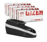 None Pack Mini Machine à Tuber électrique Noire et Tubes Gizeh