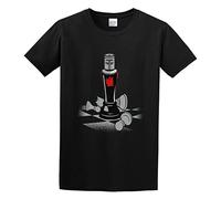 None Shall Pass Black Knight Unisex 100% Cotton Short-Sleeve T-Shirts Black XXL