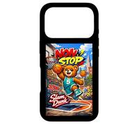 None Stop New York City Teddy Bear Playing Street Basketball Coque pour iPhone 17 Pro