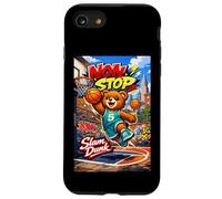 None Stop New York City Teddy Bear Playing Street Basketball Coque pour iPhone SE (2020) / 7/8