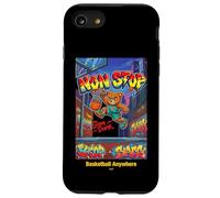 None Stop Teddy Bear Playing Basketball Illustration Graphic Coque pour iPhone SE (2020) / 7/8