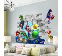 Nonebranded Autocollant Mural Super Mario Bros. Stickers muraux Amovibles pour Chambre d'enfants Chambre Salon pépinière décor à la Maison Dessin animé décoration Vinyle Mural Art 40 * 50cm
