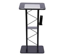 NoneDanGee Support de podium - Pupitre - Avec large surface de lecture et étagère de rangement - Pour présentation, conférences, discours de mariage - 60 x 40 x 120 cm