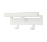 NoneDanGee Suspension pour sac à dos d'école - Minimaliste - Peu encombrant - Support mural pour sac à dos - Acier au carbone - 26 x 11 x 7 cm (blanc)