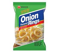 NONGSHIM Chips Onion Rings de Corée - Beignets / Rondelles saveur oignon - Marque Nongshim (Corée) - 90G (Lot de 4 sachets)