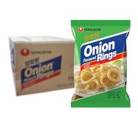 NONGSHIM Chips Onion Rings de Corée - Beignets / Rondelles saveur oignon - Marque Nongshim (Corée) - 90G (Lot de 20 sachets)
