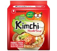 Nongshim Gourmet Kimchi Lot de 16 nouilles ramen instantanées riche bouillon kimchi avec kimchi Mélange de soupe Ramyun de qualité supérieure passant au micro-ondes