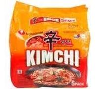 Nongshim Kimchi Ramyun 600 g (120 g x 5) (lot de 1) - Nouilles épicées traditionnelles instantanées de style coréen - Excellent pour les collations, les sautés, les soupes ou comme plat