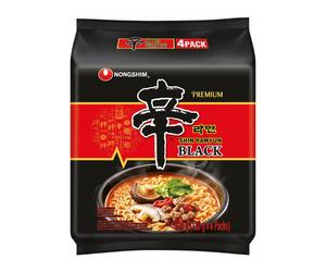 Nongshim Shin Ramyeon Black Nouilles instantanées - 4 x 130 g