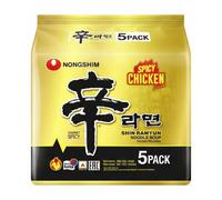 NongShim Shin Ramyun Nouilles instantanées au poulet épicé - 5 x 120 g