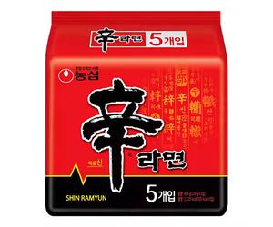 NONGSHIM Shin Ramyun Nouilles instantanées épicées - 5 x 120 g