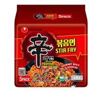 NongShim Shin Ramyun Nouilles instantanées épicées à sauter - 5 x 130 g
