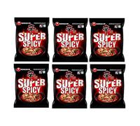 NongShim Shin Red Nouilles instantanées extra épicées - Lot de-6 x 120 g