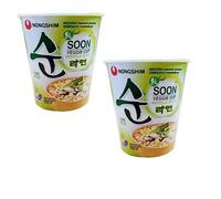 Nongshim Soon Veggie Instant Noodle Soup Cup 67 g Lot de 2