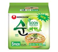 Nongshim Soon Veggie Ramyun Noodle Soup (Pack of 5) 560g