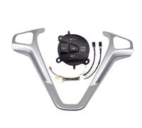 nongyo Compatible avec Ford pour Fiesta MK7 MK8 pour Ecosport 2013, Cadre Volant Voiture, Panneau Couverture, Boutons Croisière, Bouton Commutation Volume OE:99E740AA321434 Interrupteurs Au Volant