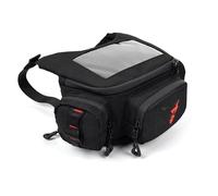 nongyo Compatible avec Vespa 150 pour TMAX 530 560 Sacoche De Rangement pour Guidon De Vélo Sacoche De Selle Avant Étanche pour Moto Moto Sacoche Extensible(Black Red)
