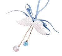 NONGYU Aile angélique artistique - Accessoires automobiles - Texture gypse résistante aux intempéries - 7 x 6 x 3 cm - Petite taille - Pièce décorative à suspendre pour intérieur de voiture