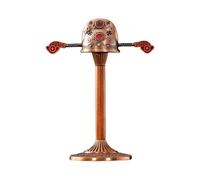 NONGYU Brûle-encens vintage en métal avec chapeau de Dieu de la richesse - Décoration élégante de table pour salle d'étude, étagère, porte-cônes