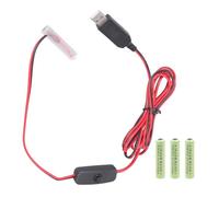 NONGYU Câble d'alimentation pour appareils 6 V - Lampe LED et ventilateur de remplacement - 4 piles 3 A USB 5 V vers 6 V - Alternative aux fausses batteries