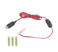 NONGYU Câble d'alimentation pour appareils 6 V - Lampe LED et ventilateur de remplacement - 4 piles 3 A USB 5 V vers 6 V - Alternative aux fausses batteries