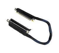 NONGYU Câble d'extension GPU avancé PCIe5.0 X16 avec sortie droite avec gaine tressée rotative à 180 degrés et atténuation des signaux faibles