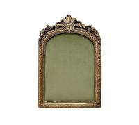 NONGYU Cadre de rangement de bijoux d'inspiration antique avec rembourrage en flanelle douce pour colliers, boucles d'oreilles, base en résine sécurisée, affichage décoratif doublé de flanelle pour