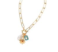 NONGYU Collier avec pendentif coloré au design simple et élégant pour un usage quotidien et un événement spécial, taille unique, Comme décrit, Comme décrit.