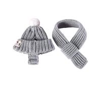 NONGYU Ensemble bonnet d'hiver tricoté pour chien et chat - Bonnet chaud pour le Nouvel An - Cache-oreilles pour petits chiens et chats