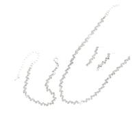 NONGYU Ensemble d'accessoires de mariée avec strass étincelants - Ensemble de boucles d'oreilles et collier pour mariage