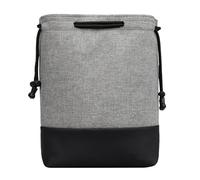 NONGYU Étui pour objectif reflex numérique, avec rembourrage de protection épais pour équipement photo et sac d'objectif d'appareil photo en plein air, gris, L, Beauté de masse