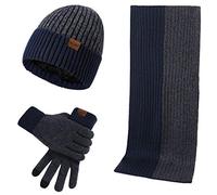 NONGYU Gants d'hiver pour homme et femme, gants pour temps froid, combinaison de travail pour la course à pied, la conduite, le cyclisme, chapeaux d'hiver pour femme avec trou pour queue de cheval