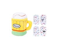 NONGYU Jouet interactif pour animal de compagnie avec fonction cache-cache et son bruissant pour stimuler l'esprit sûr, résistant à la mastication, facile à nettoyer