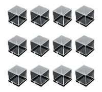 NONGYU Lot de 12 boîtes de présentation empilables transparentes robustes pour expositions de musées et démonstrations en salle de classe