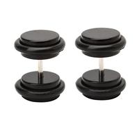 NONGYU Lot de 2 faux écarteurs d'oreille en acrylique 18 g (1,2 mm) 00 g (10 mm)