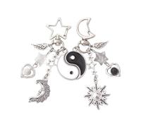 NONGYU Lot de 2 porte-clés avec breloque en forme de cœur pour sac à dos - Accessoire de mode pour couple - Accessoire unique - Pendentif de sac à dos - Accessoires uniques pour écouteurs