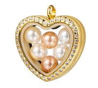 NONGYU Pendentif décoratif multifonctionnel en forme de cœur en acier inoxydable texturé fournitures d'artisanat pour collier design polyvalent accessoire de mode, taille unique, Comme décrit, Comme