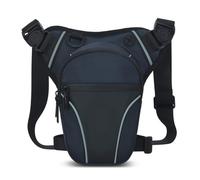NONGYU Sac banane imperméable pour homme et femme - Plusieurs poches - Pour moto, vélo, bleu marine, As shown in the picture (error 1-3cm)