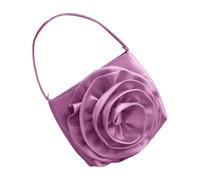 NONGYU Sac de soirée floral d'inspiration orientale, sac à main luxueux avec chaîne pour mariage ou fête, bal de fin d'année, pochette d'événement, violet, One Size