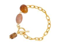 NONGYU Segments de résine - Chaîne en acier inoxydable poli - Étanche - Élégant - Accessoire de poignet décontracté - Lien en résine, taille unique, Comme décrit