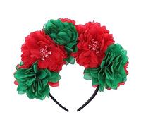 NONGYU Serre-tête à fleurs pour déguisement de fée - Accessoire de cosplay - Coiffe avec rose noire - Décorations de fête à thème pour garçons et filles