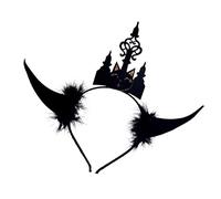 NONGYU Serre-tête chauve-souris d'Halloween doux et léger Accessoire de cosplay pour fêtes costumées et événements à thème pour la danse