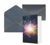 NONHAI Cartes de vœux avec enveloppes « Thinking of You » - Carte vierge avec étoiles lumineuses - Cartes de vœux pour anniversaire, fête prénatale, félicitations, mariage, remerciements, toutes