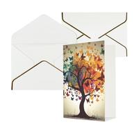 NONHAI Cartes de vœux avec enveloppes « Thinking of You » - Carte vierge avec papillons - Cartes de vœux pour anniversaire, fête prénatale, félicitations, mariage, remerciements, toutes occasions