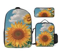 NONHAI Goodlooking Hello Nice Sunshines Ensemble sac à dos de voyage pour ordinateur portable, sac à déjeuner, trousse à crayons, sac à livres pour femme, style, taille unique, Style :, Taille unique