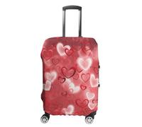 NONHAI Housse de protection pour valise de voyage avec motif bouledogue français portant des lunettes de soleil, élastique, lavable, extensible, anti-rayures, convient aux bagages de 45,7 à 81,3 cm,